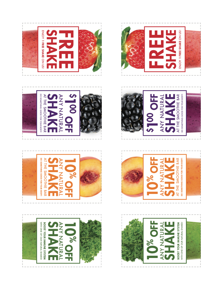 Member's Club | Smoothie Bar Coupons 2x3